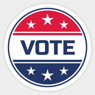 Vote - Round Design Sticker